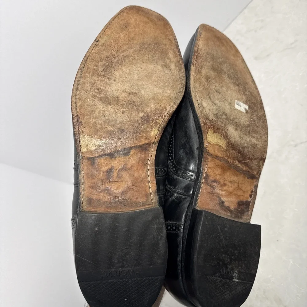 Johnston And Murphy Men's Sz 11 Black Oxford Dress Shoes